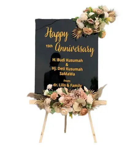 Papan Bunga Akrilik Telaga Biru