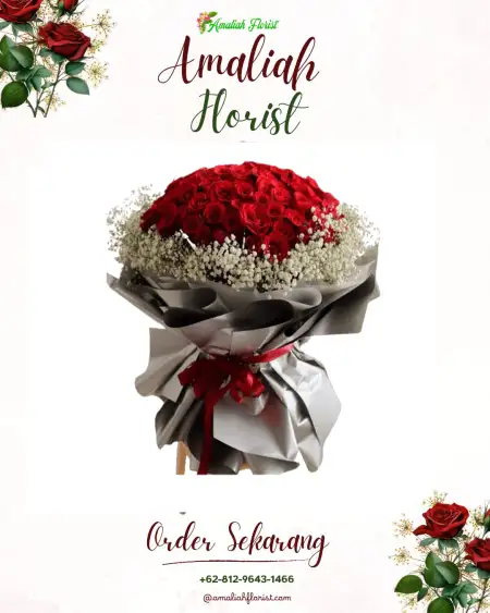 Buket Bunga Telaga Biru