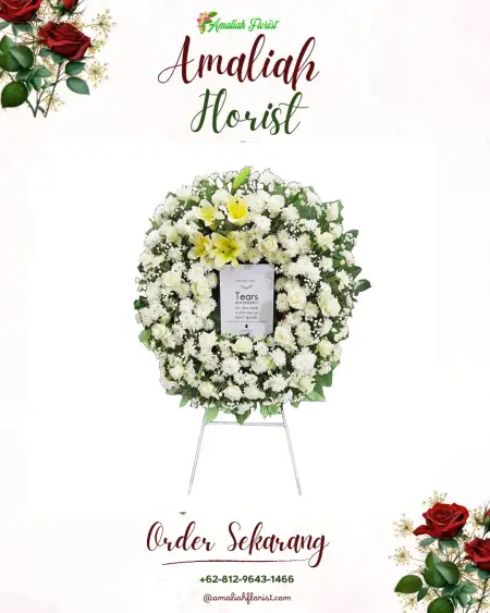 Krans Bunga Duka Telaga Biru