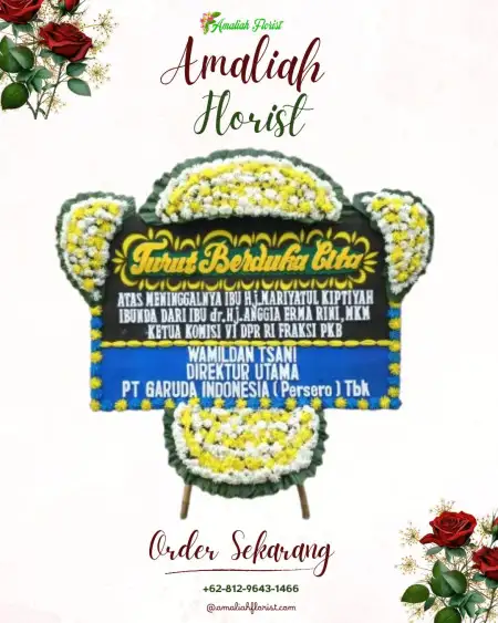 Papan Bunga Duka Telaga Biru