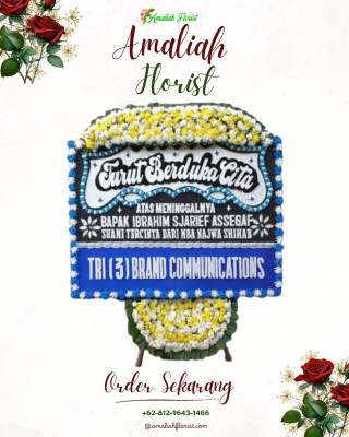 Papan Bunga Duka di Telaga Biru